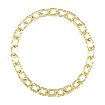 Interchangeable Statement Link Necklace in 14k Gold