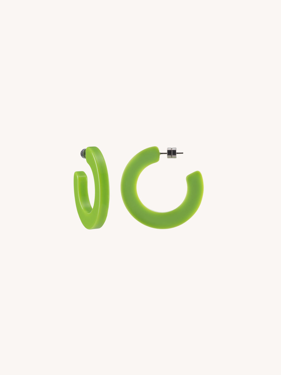Kate Hoops in Neon Green