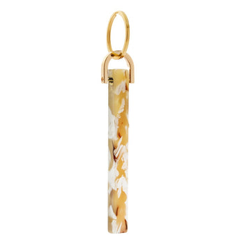 Bar Keychain in Mango Tortoise