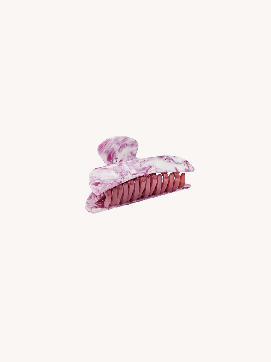 Midi Heirloom Claw in Marbled Orchid