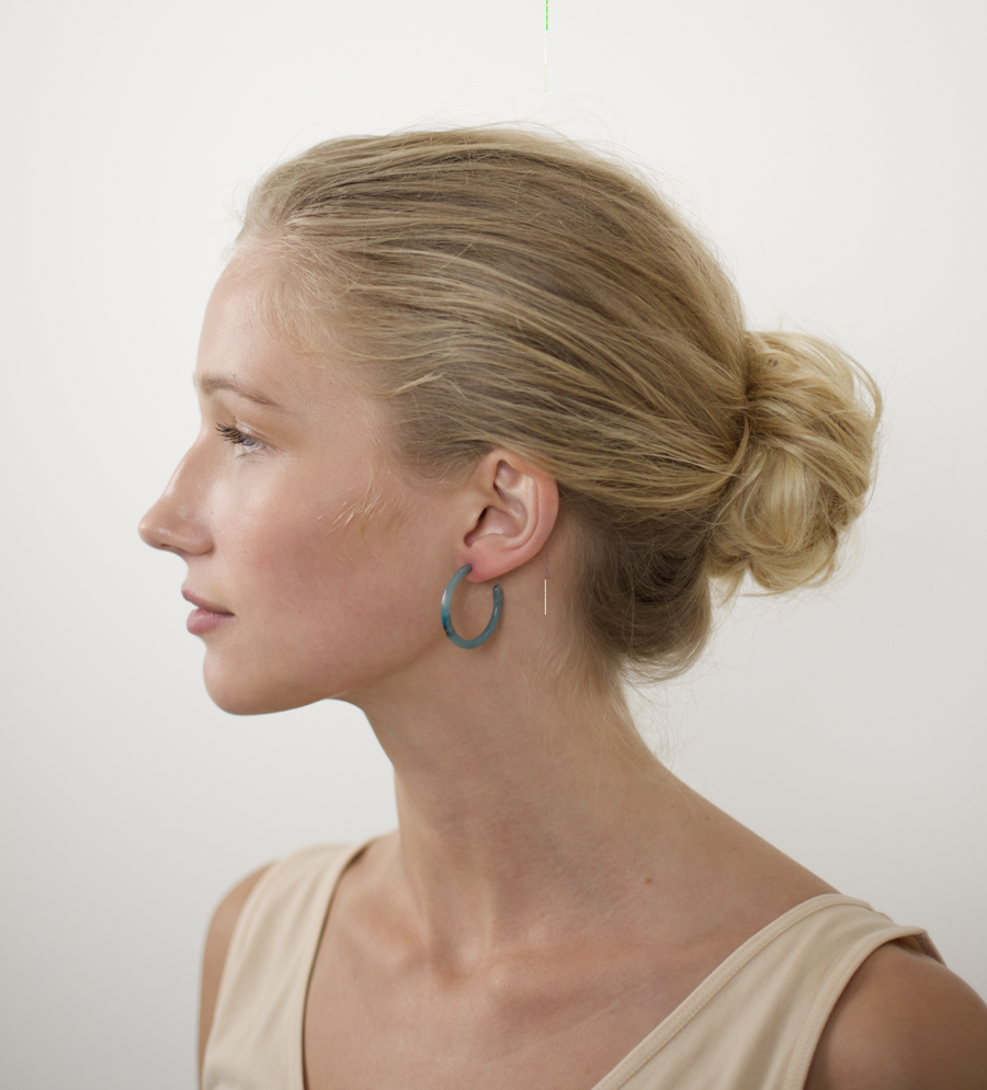 Mini Hoops in Jadeite Green
