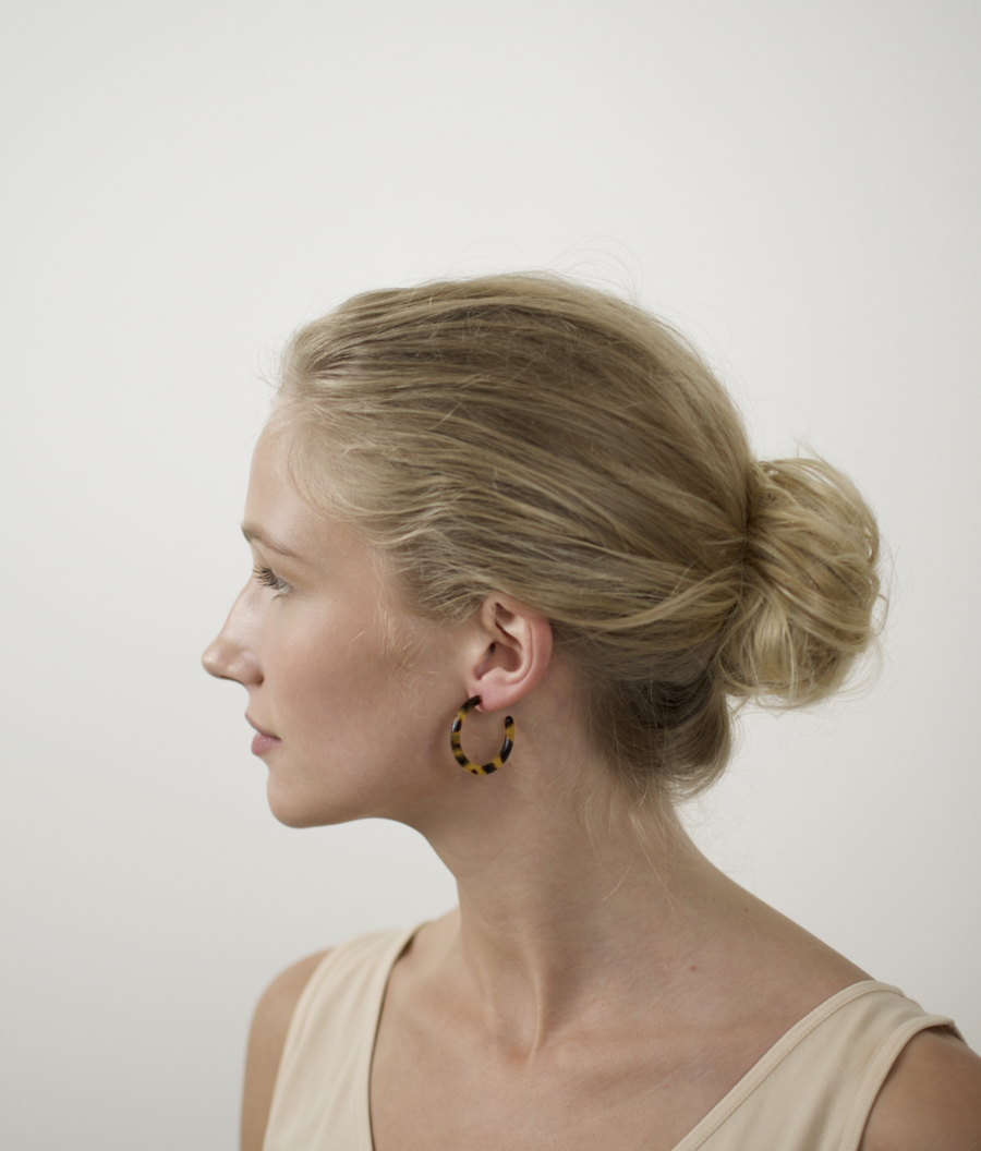 Mini Hoops in Peach