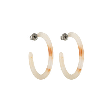 Mini Hoops in Peach