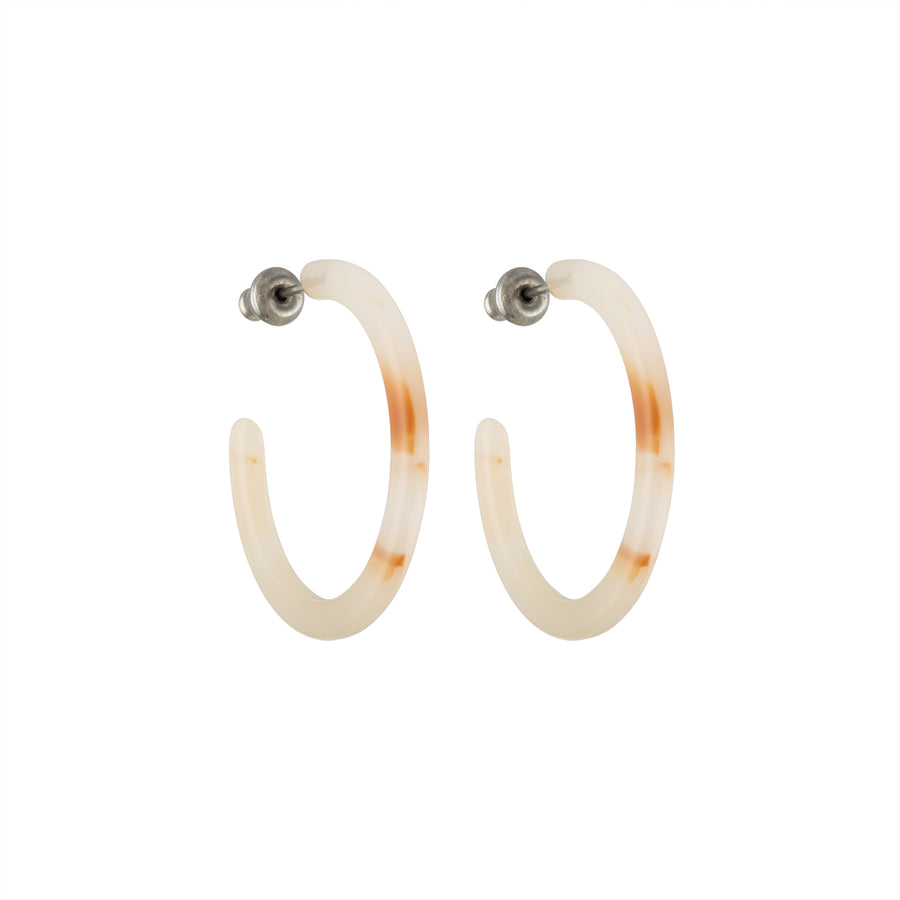 Mini Hoops in Peach