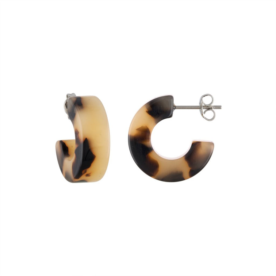 Muse Hoops in Blonde Tortoise