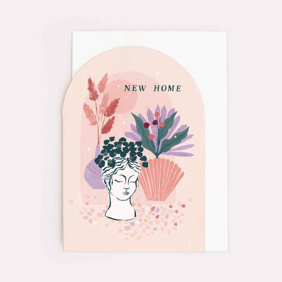 Dried Flowers New Home Card