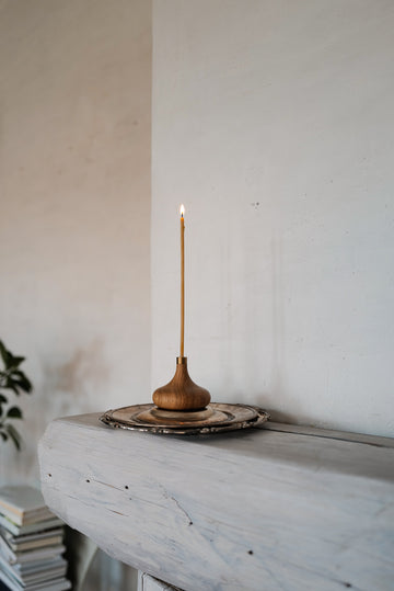 Oak Candle Holder