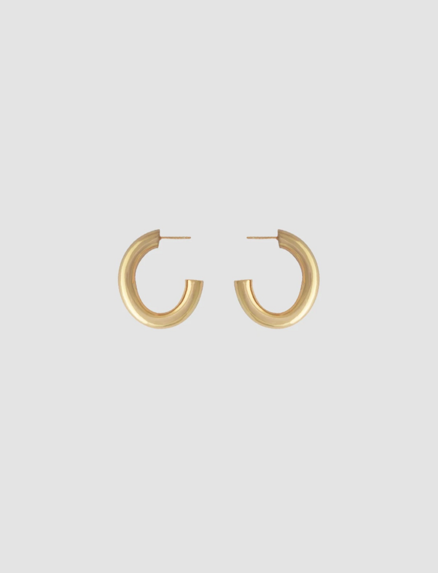 Oval Bold Hoops in Gold