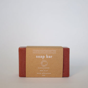 Rose Geranium + Sandalwood + Red Clay Soap Bar