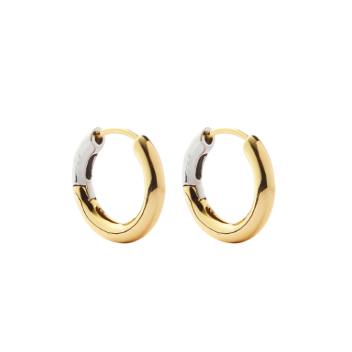Hinge Hoops in 3/4 Gold