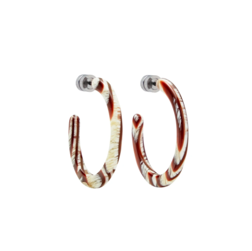 Mini Hoops in Canyon Brown