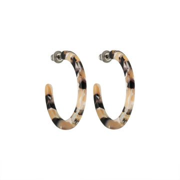 Mini Hoops in Abalone