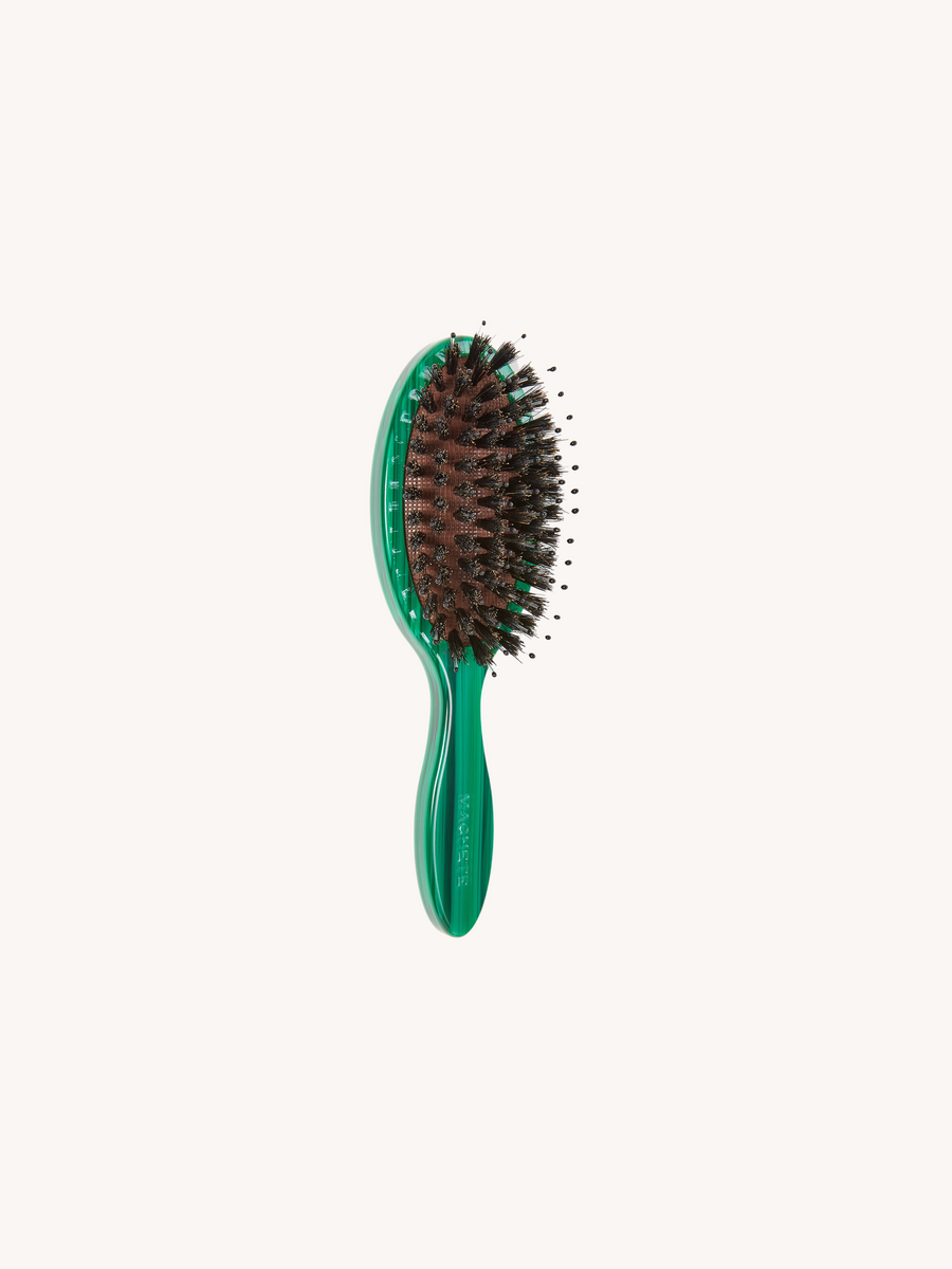 Petite Travel Hairbrush in Malachite