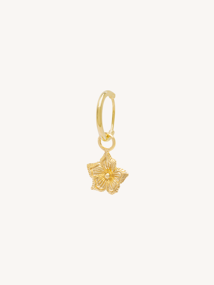 Tropical Flower Earring Gold