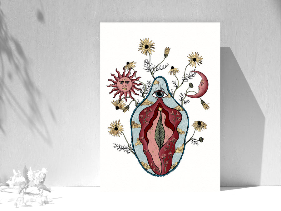 Vagina Postcard