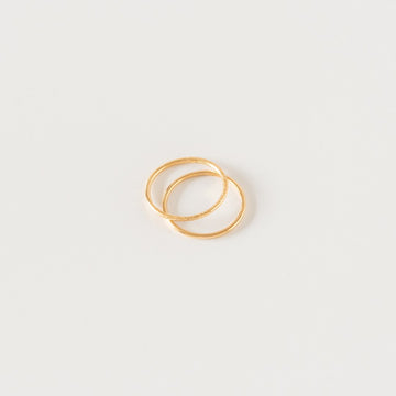 Essential Thin Ring in Gold Brushed