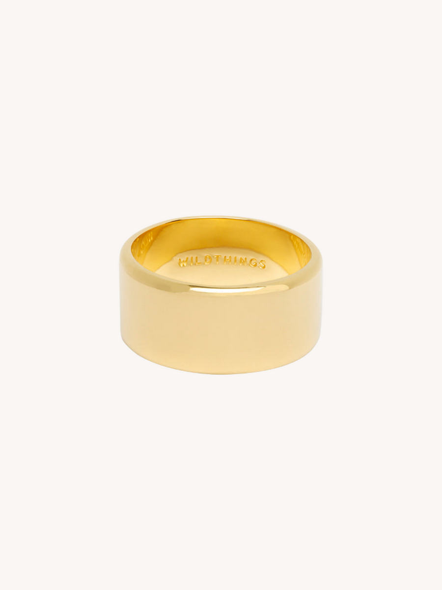 Wide Band Ring in Gold