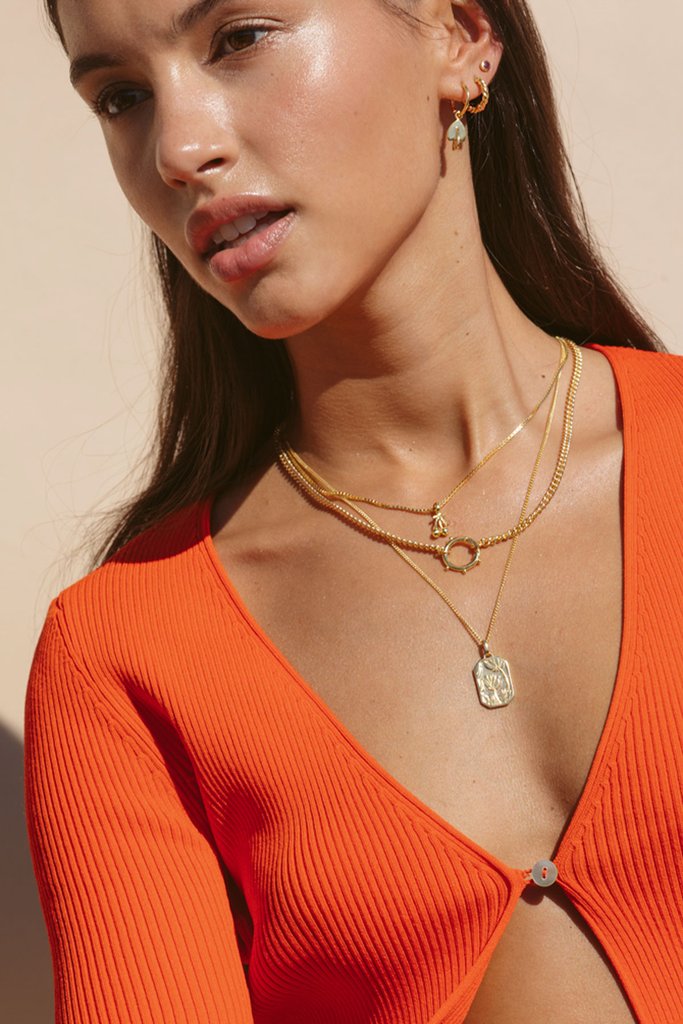 Cherry Bomb Necklace in Gold