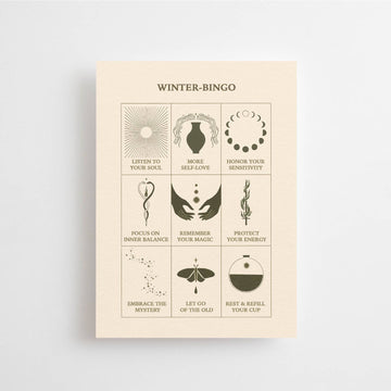 WINTER BINGO - POSTCARD -