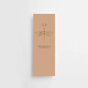 ENJOY THE BEAUTY OF BECOMING - BOOKMARK - GOLD - GIFT TAG