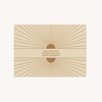 ANOTHER YEAR AROUND THE SUN. HAPPY BIRTHDAY! - POSTCARD -