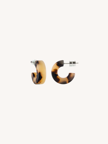 Muse Hoops in Blonde Tortoise