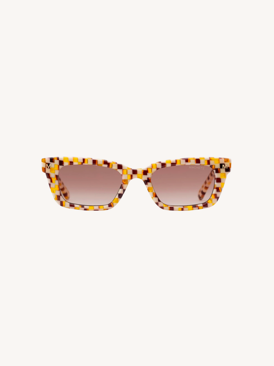 WP Ruby - Sunglasses in Tortoise Checker