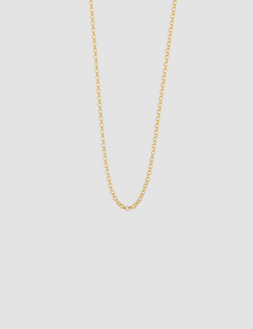 Small Cable Necklace in Gold