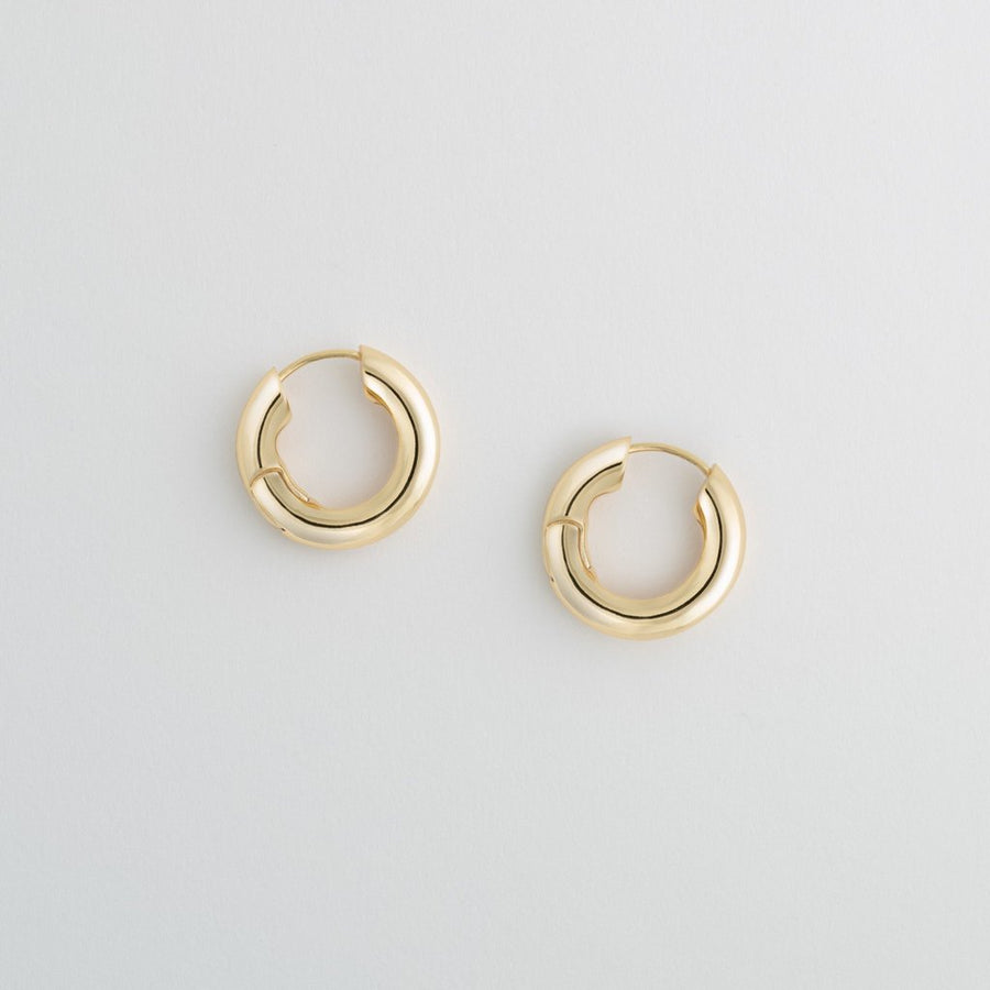 Chunky Hoops in Gold