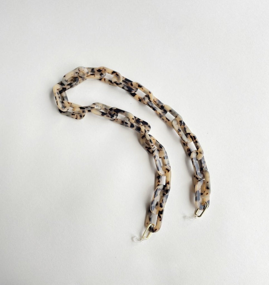 Chunky Sunglass Chain in Blonde Tortoise
