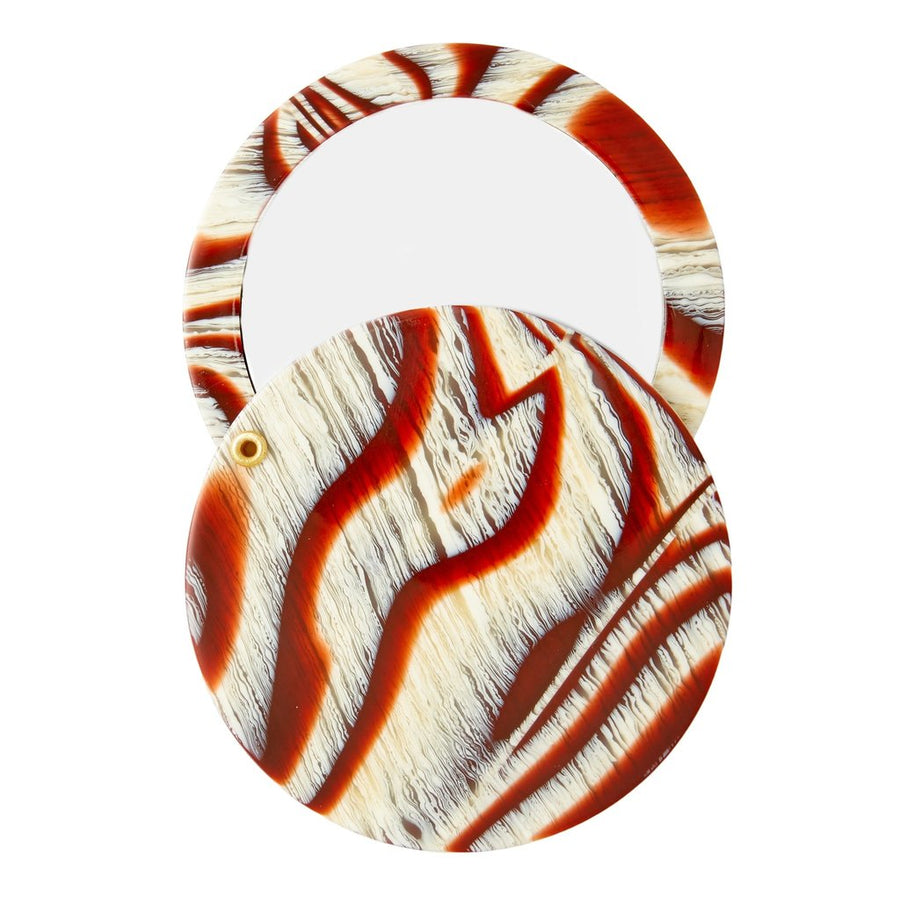 Circle Mirror in Canyon Brown
