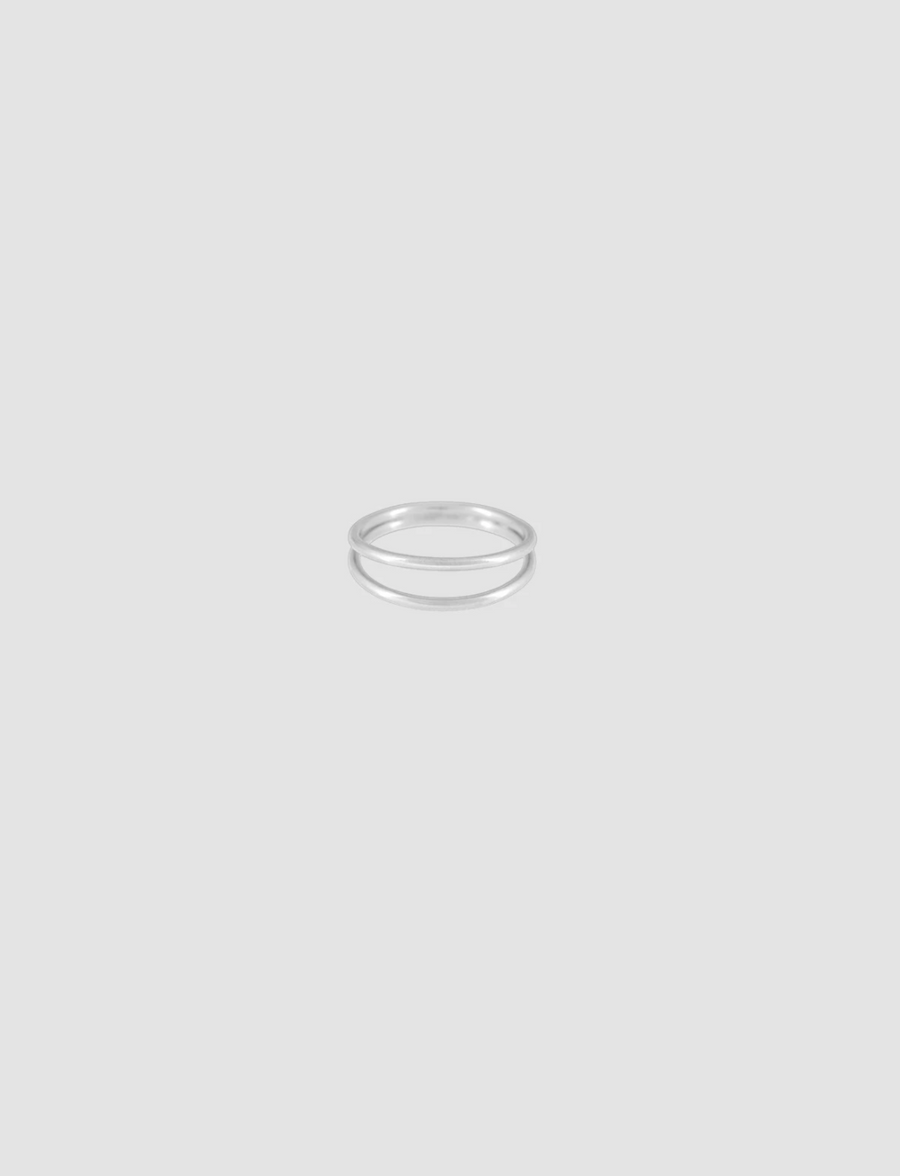 Simple Ring Double in Silver