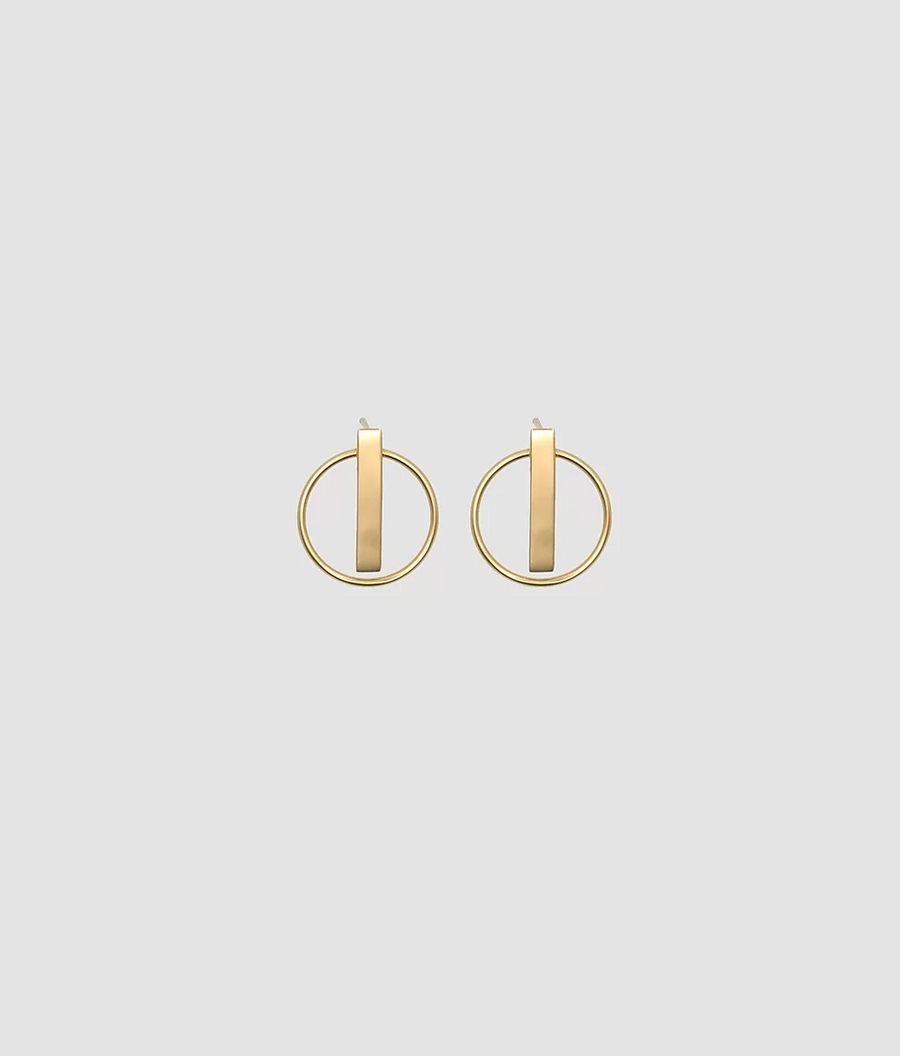 Earth Earrings in Gold
