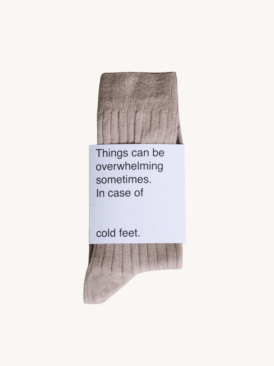 Unisex Socks in Almond