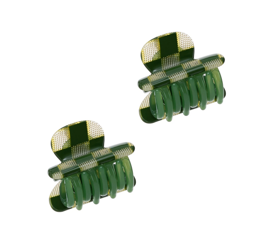 WP Twin Heirloom Claws in Green Checker