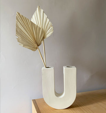 Ikebana Vase Libra White