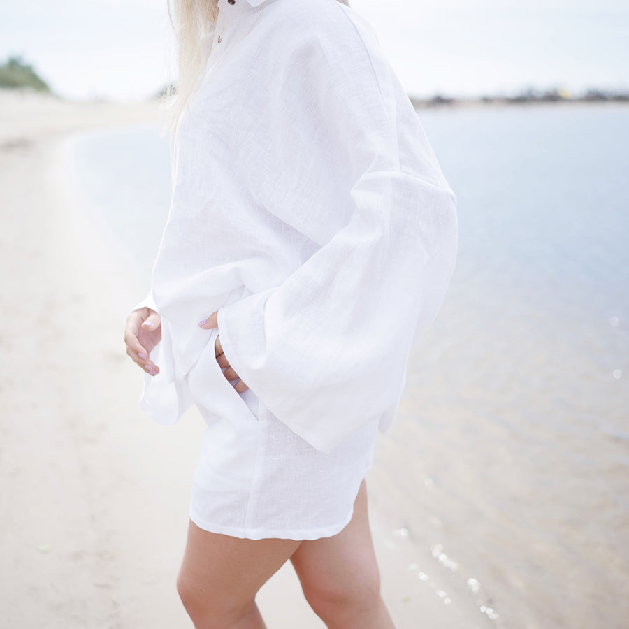 Haley Shorts in Milk