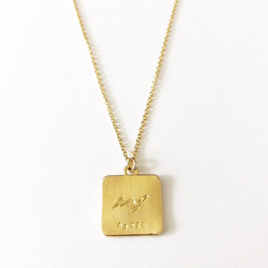 Hey! Necklace in Gold
