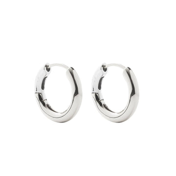 Hinge Hoops in Silver