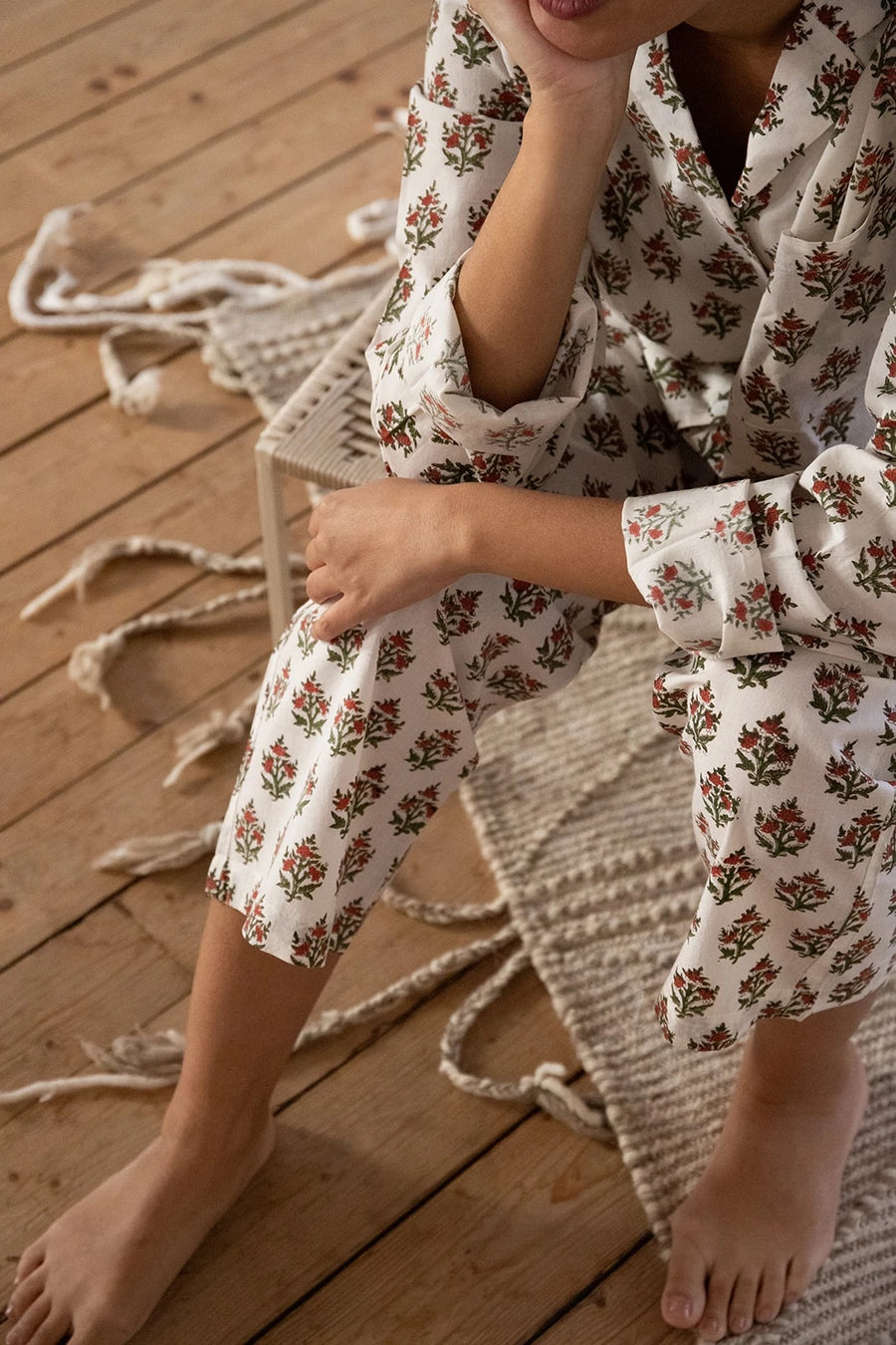 Red Floral Pj's