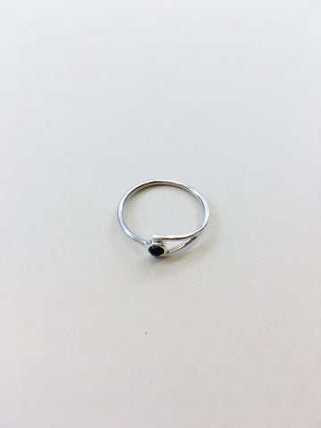 Black Onyx Ring in Silver