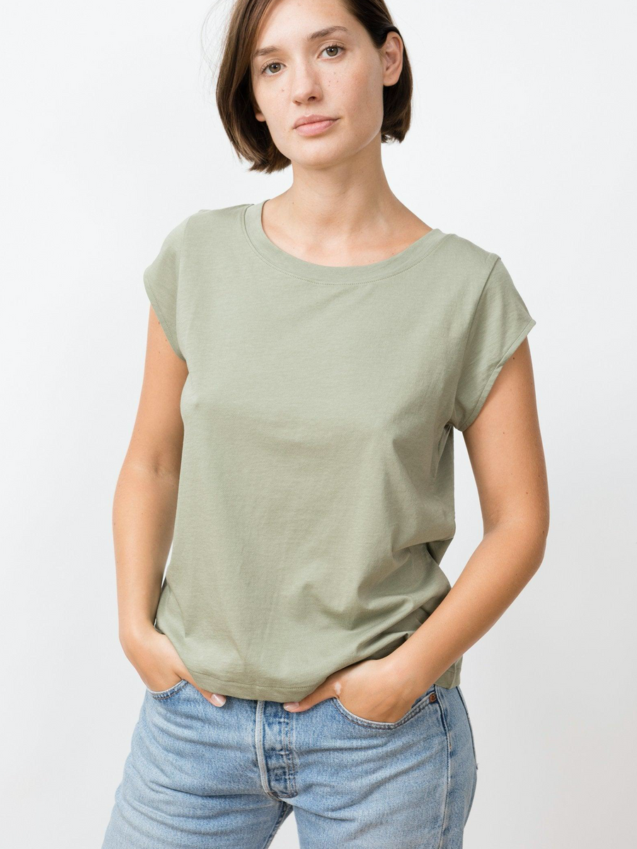 Crew Tee Isla Almond Green