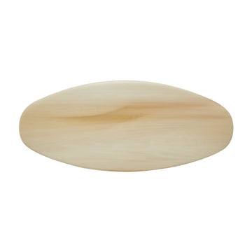 Jumbo Oval Clip in Alabaster