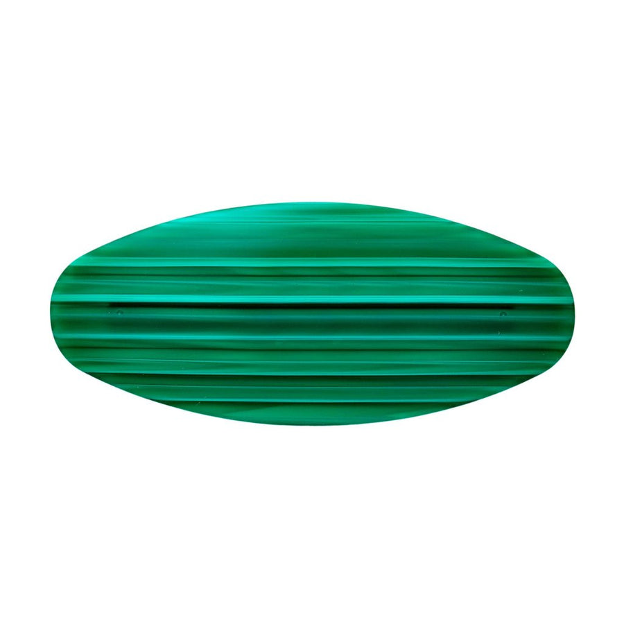 Jumbo Oval Clip in Malachite