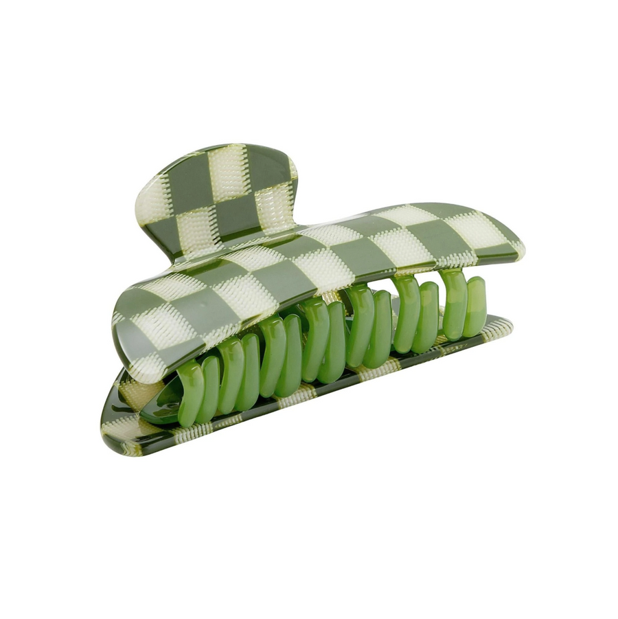 WP Midi Heirloom Claw in Green Checker