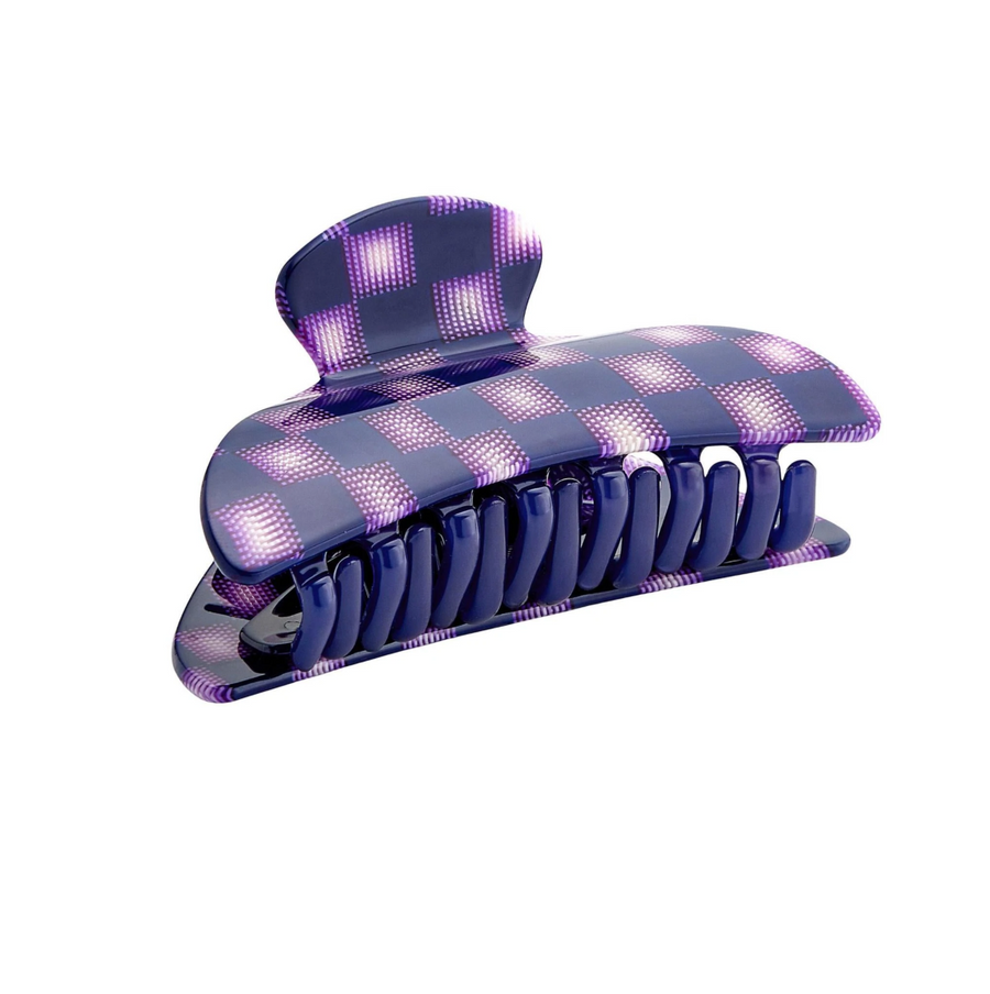 WP Midi Heirloom Claw in Purple Checker