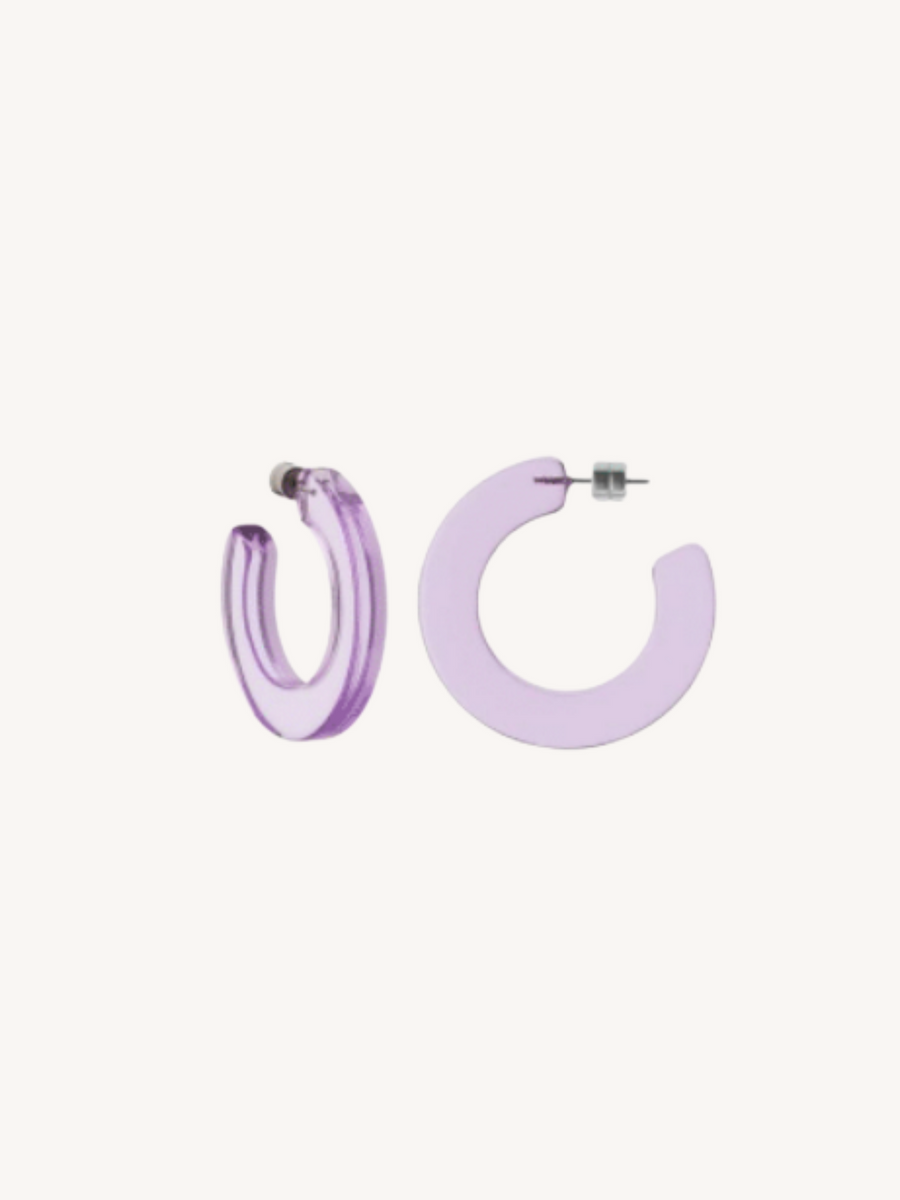 Kate Hoops in Clear Iris