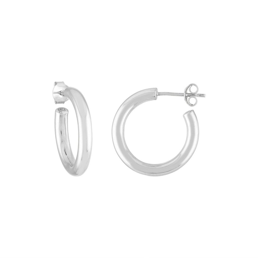 Mini Hoops in Sterling Silver