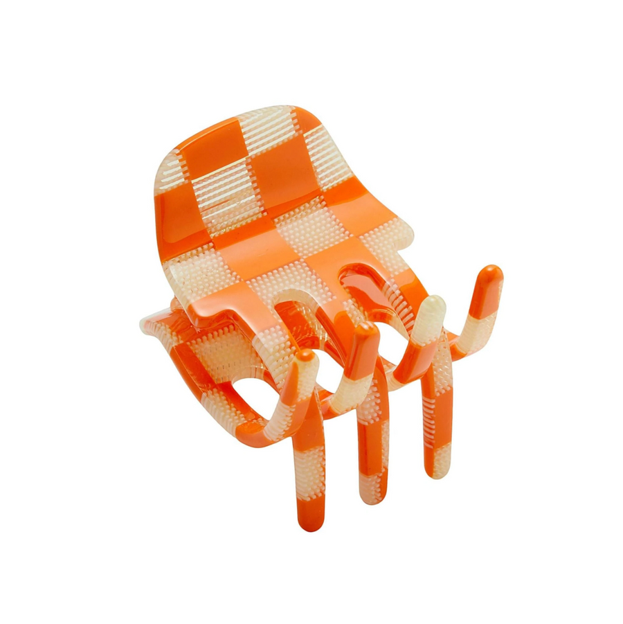 WP Mini Claw in Orange Checker