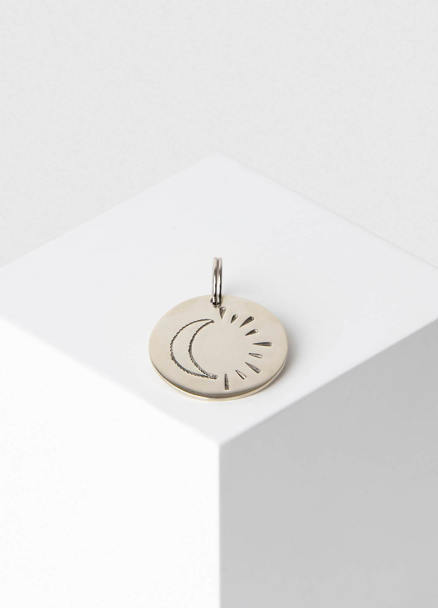 Keytag Moon in Silver